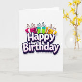 3D Geburtstagsgeschenke Karte (Gelbe Blume)