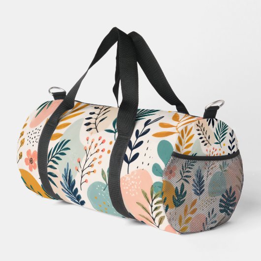3D gedruckte farbenfrohe Blumenmuster Duffle Bag (Rechte Ecke)