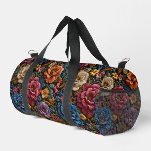 3D gedruckte farbenfrohe Blumenmuster Duffle Bag