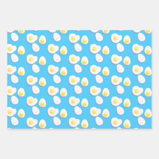 3D gekochte und gefrorene Eier Geschenkpapier Set (Vorderseite 2)