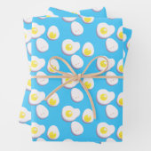 3D gekochte und gefrorene Eier Geschenkpapier Set (Beispiel)