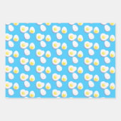 3D gekochte und gefrorene Eier Geschenkpapier Set (Vorderseite)