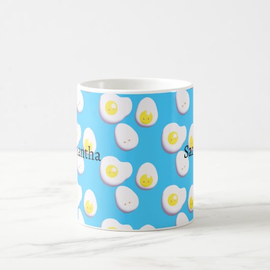 3D gekochte und gefrorene Eier Kaffeetasse (Mittel)