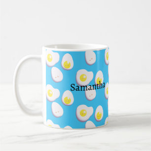 3D gekochte und gefrorene Eier Kaffeetasse