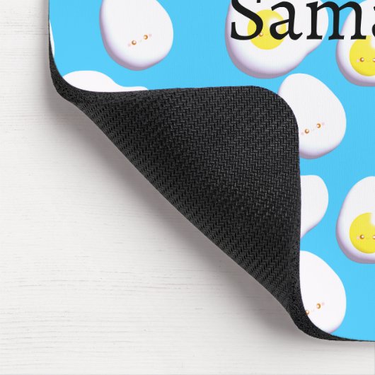 3D gekochte und gefrorene Eier Mousepad (Ecke)