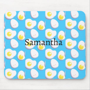 3D gekochte und gefrorene Eier Mousepad