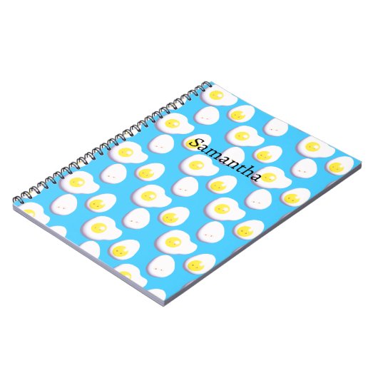 3D gekochte und gefrorene Eier Notizblock (Linke Seite)