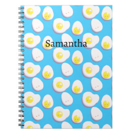 3D gekochte und gefrorene Eier Notizblock