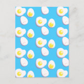 3D gekochte und gefrorene Eier Postkarte (Vorderseite)