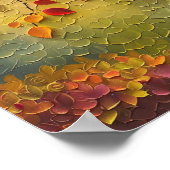 3D-Gemälde Herbstbaum Poster (Ecke)