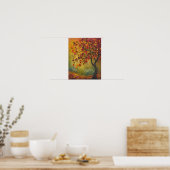 3D-Gemälde Herbstbaum Poster (Küche)