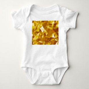 3D Geometrie: Metallisches Hintergrunddesign Baby Strampler