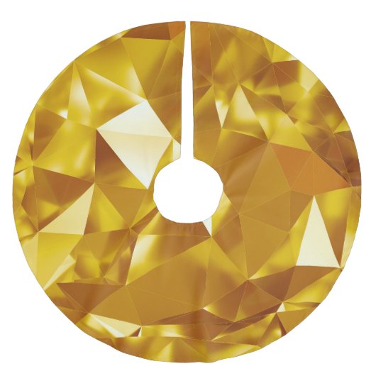 3D Geometrie: Metallisches Hintergrunddesign Polyester Weihnachtsbaumdecke (Vorderseite)