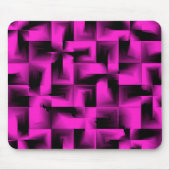 3D Geometrie - schockierendes Rosa AH2009 Mousepad (Vorne)