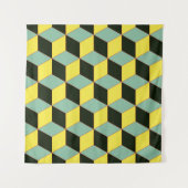 3D-geometrisch Vintages nahtloses Muster mit c Wandteppich (Vorderseite (Horizontal))