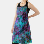 3D geometrische Formen, rosa bis bläulich lila gef Schürze (InSitu)