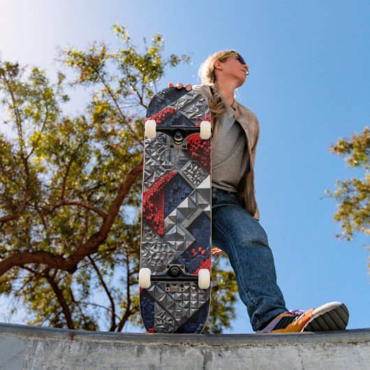 3D geometrisches abstraktes Skateboard (Außenbereich 1)