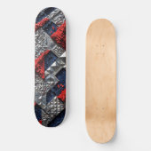 3D geometrisches abstraktes Skateboard (Vorderseite)