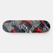 3D geometrisches abstraktes Skateboard (Horizontal)