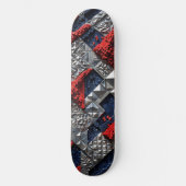 3D geometrisches abstraktes Skateboard (Vorderseite)