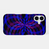 3D geometrisches Blumenblatt-Mittelteil iPhone 16  Hülle (Rückseite (Horizontal))