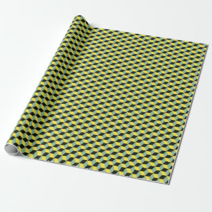 3D Geometrisches Kubikdesign Geschenkpapier