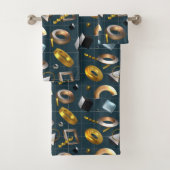 3D Geometrisches Muster Badhandtuch Set (Insitu)