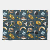 3D Geometrisches Muster Geschirrtuch (Horizontal)