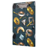3D Geometrisches Muster Klemmbrett (Links)