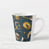 3D Geometrisches Muster Milchtasse (Rechts)