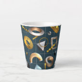 3D Geometrisches Muster Milchtasse (Vorderseite)