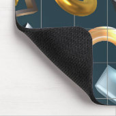 3D Geometrisches Muster Mousepad (Ecke)