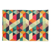 3D Geometrisches Muster RETRO Ästhetische Farbe Kissenbezug (Rückseite)