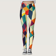 3D Geometrisches Muster RETRO Chic Colorful