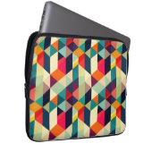 3D Geometrisches Muster RETRO Mitte Jahrhundert Le Laptopschutzhülle (Vorne Rechts)