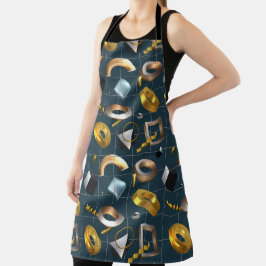 3D Geometrisches Muster Schürze