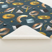 3D Geometrisches Muster Sherpadecke (3/4)