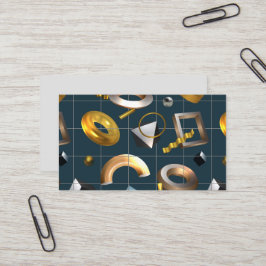 3D Geometrisches Muster Visitenkarte
