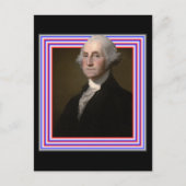 3D GEORGE WASHINGTON POSTCARD POSTKARTE (Vorderseite)