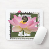 3D Gerahmt Adorable Baby Eichhörnchen auf Blume Mousepad (Mit Mouse)