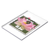 3D Gerahmt Adorable Baby Eichhörnchen auf Blume Notizblock (Linke Seite)