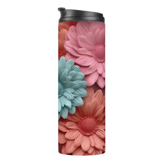 3D Gerbera Floral Thermosbecher (Nach rechts gedreht)