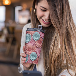 3D Gerbera Floral Thermosbecher