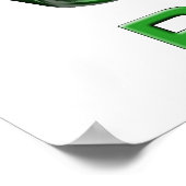 3d Gerecycelt Grafik Poster (Ecke)