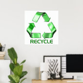 3d Gerecycelt Grafik Poster (Heimbüro)