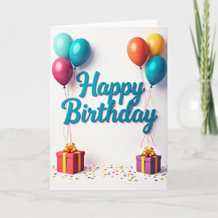 3D-Geschenk-Geburtstagskarte Karte