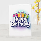 3D-Geschenke-Geburtstagskarte Karte (Gelbe Blume)