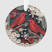 3d Geschenkte Art Birds Ornament (Vorderseite)