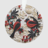 3d Geschenkte Art Birds Ornament (Vorderseite)