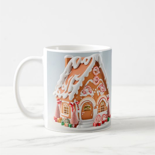 3D Gingerbread House Tasse (Links)